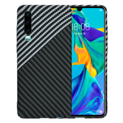 Husa Huawei P30 Techsuit Carbonite FiberShell, gri