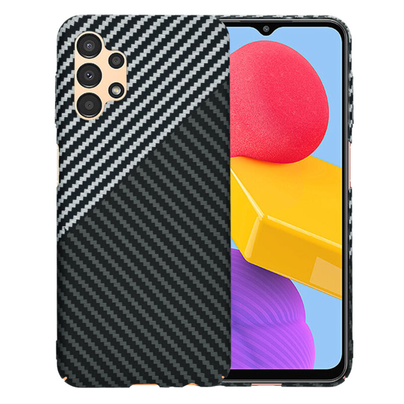 Husa Samsung Galaxy A13 4G Techsuit Carbonite FiberShell, gri