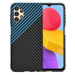 Husa Samsung Galaxy A13 4G Techsuit Carbonite FiberShell, bleu