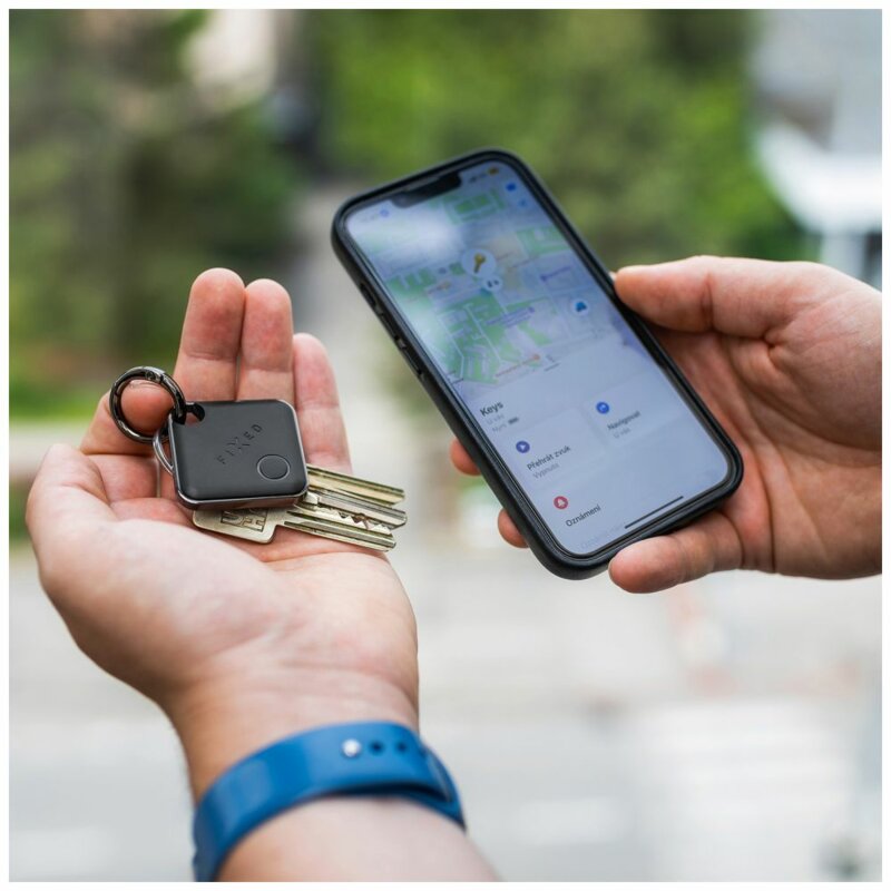 Breloc inteligent cu localizare GPS Fixed, negru, FIXTAG-BK