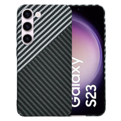 Husa Samsung Galaxy S23 Techsuit Carbonite FiberShell, gri