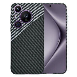 Husa Huawei Pura 70 Pro Techsuit Carbonite FiberShell, gri