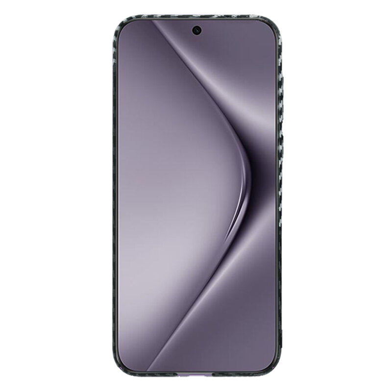 Husa Huawei Pura 70 Pro Techsuit Carbonite FiberShell, gri