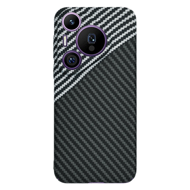 Husa Huawei Pura 70 Pro Techsuit Carbonite FiberShell, gri