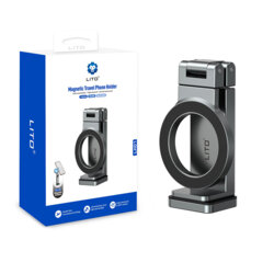 Suport magnetic telefon Lito, gri, LH01