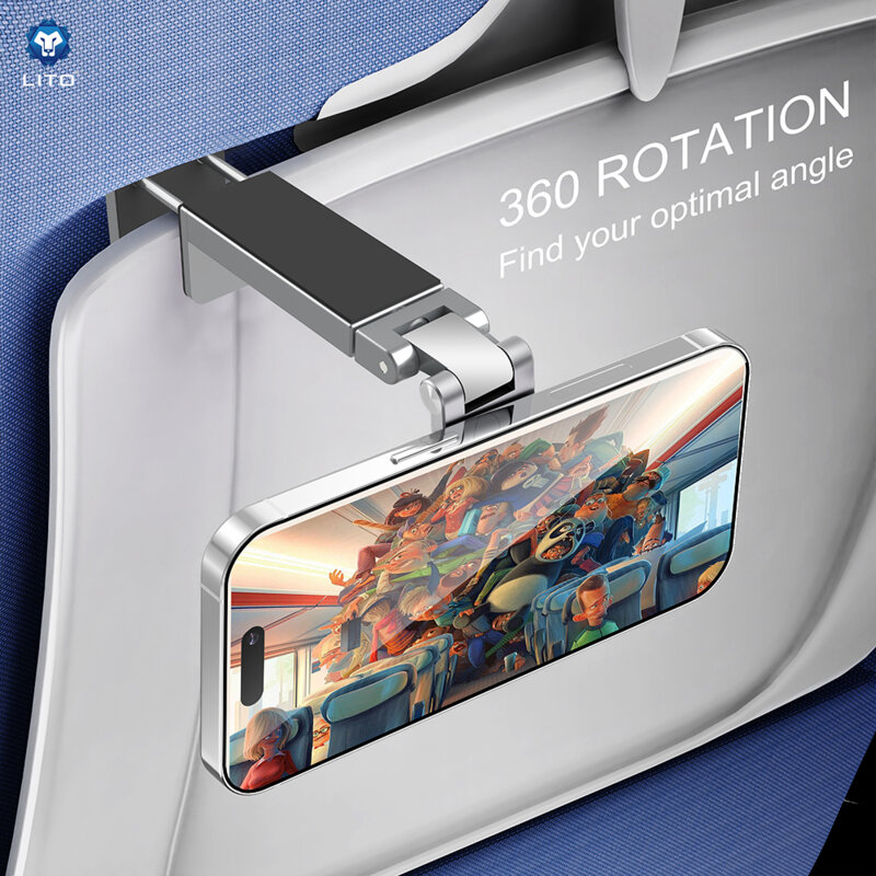 Suport magnetic telefon Lito, gri, LH01