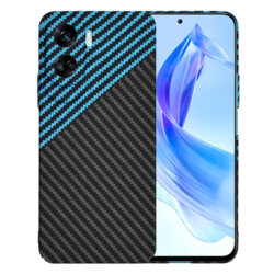 Husa Honor 90 Lite Techsuit Carbonite FiberShell, bleu