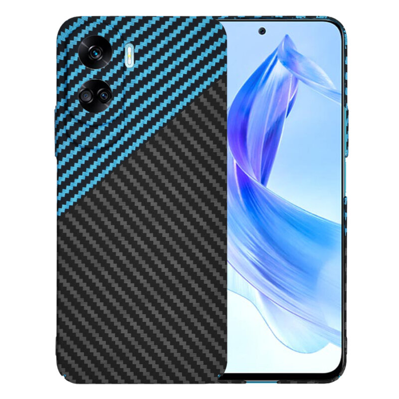 Husa Honor 90 Lite Techsuit Carbonite FiberShell, bleu
