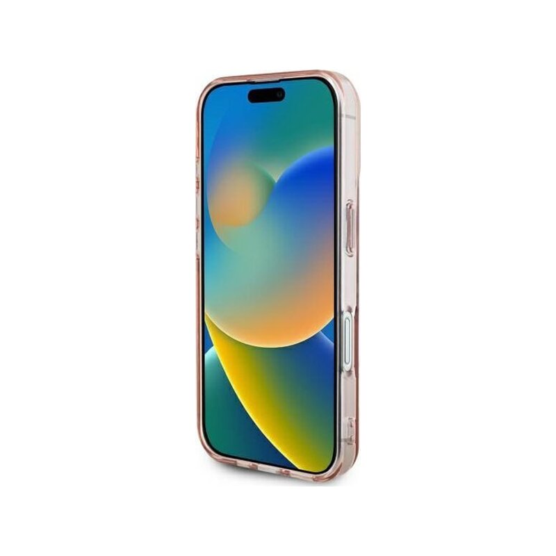 Husa Guess Hardcase IML Heart iPhone 16 Plus, transparenta, GUHCP16MHCHGSPT