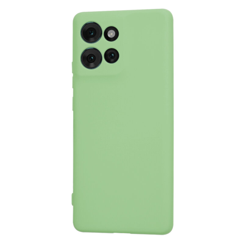 Husa silicon Motorola Edge 50 Techsuit SoftFlex, verde deschis