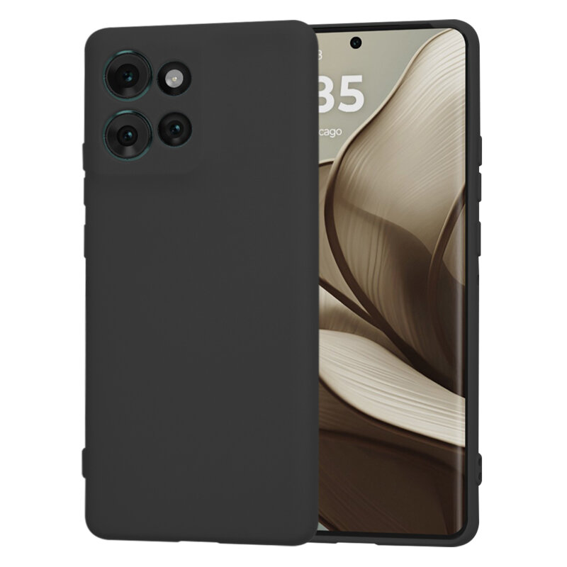 Husa silicon Motorola Edge 50 Techsuit SoftFlex, negru