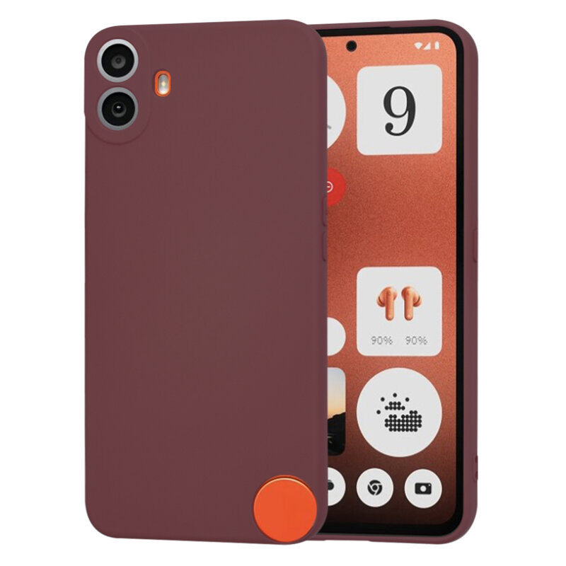 Husa silicon Nothing CMF Phone 1 Techsuit SoftFlex, bordo