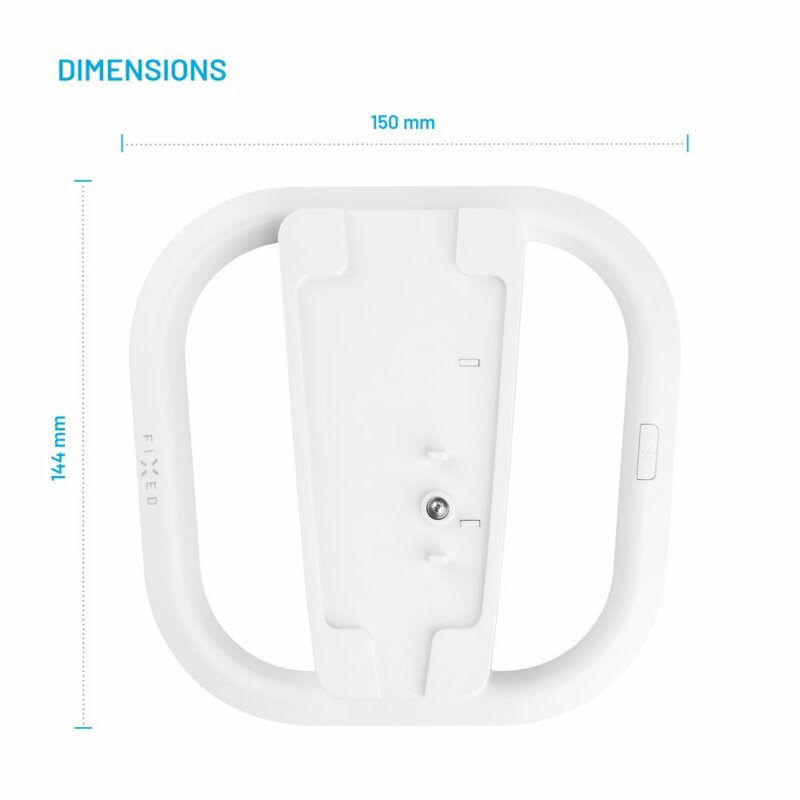 Suport PS5 / PS5 Slim cu LED Fixed, alb, FIXPS5-ST-WH