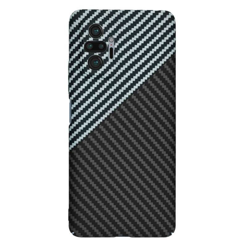 Husa Xiaomi Redmi Note 10 Pro Techsuit Carbonite FiberShell, gri