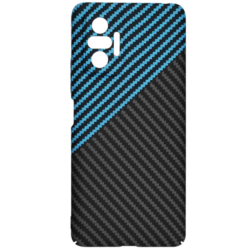 Husa Xiaomi Redmi Note 10 Pro Techsuit Carbonite FiberShell, bleu