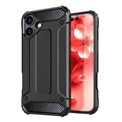 Husa iPhone 16 Plus Techsuit Hybrid Armor, negru