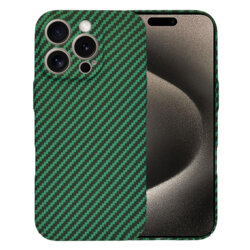Husa iPhone 15 Pro Max Techsuit Carbonite FiberShell, verde