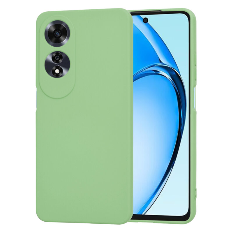 Husa silicon Oppo A60 4G Techsuit SoftFlex, verde deschis