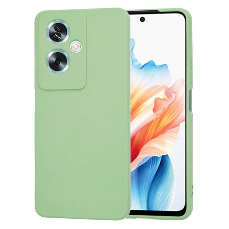 Husa silicon Oppo A79 5G Techsuit SoftFlex, verde deschis