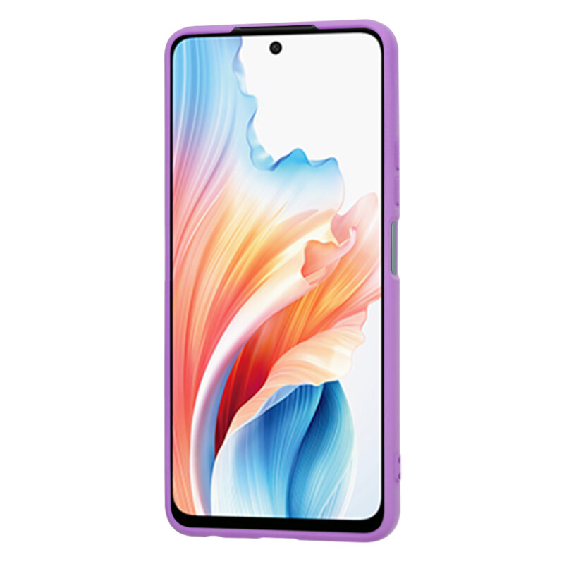 Husa silicon Oppo A79 5G Techsuit SoftFlex, mov