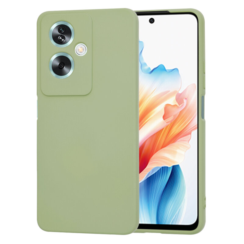 Husa silicon Oppo A79 5G Techsuit SoftFlex, verde