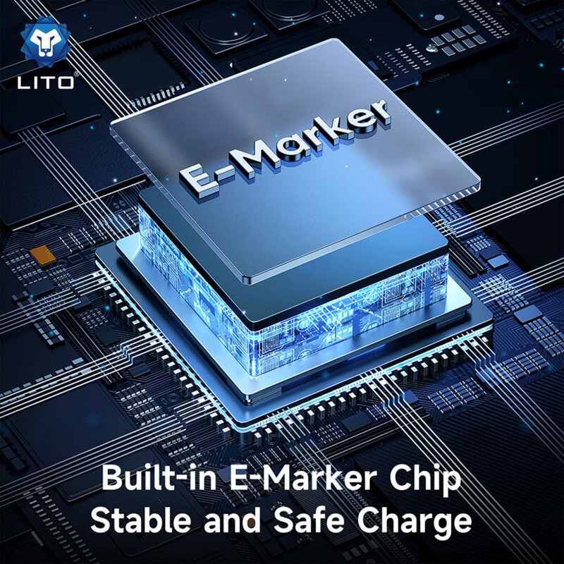 Cablu date Type-C la Type-C Lito, 100W, 1.2m, LD09CC