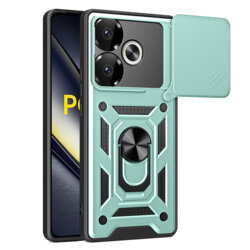 Husa Xiaomi Poco F6 protectie camera Techsuit CamShield Series, verde