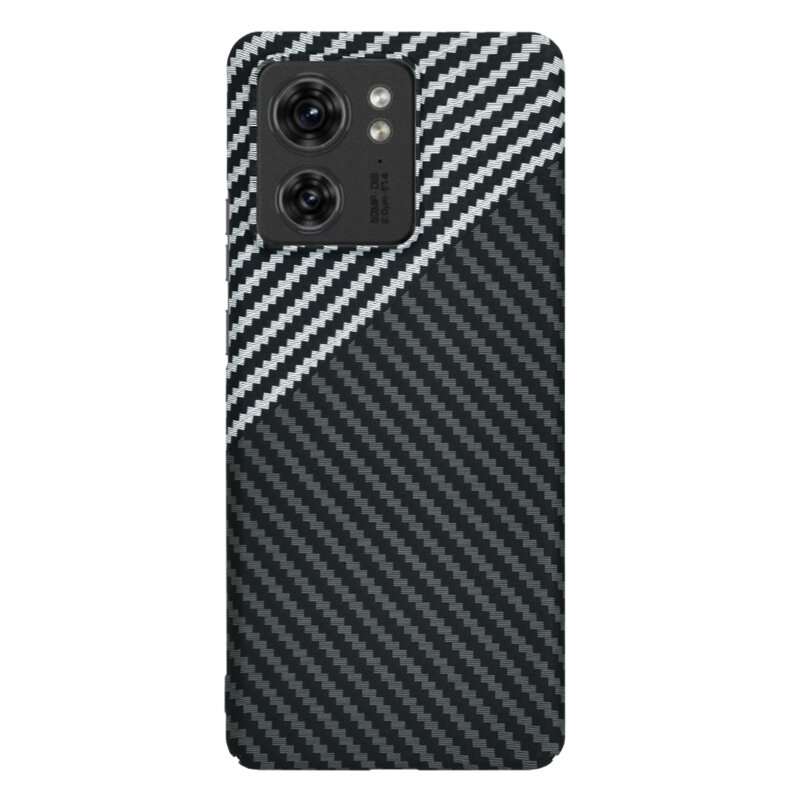Husa Motorola Edge (2023) Techsuit Carbonite FiberShell, gri