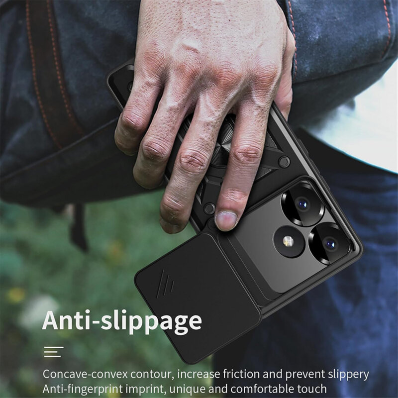 Husa Xiaomi Poco F6 protectie camera Techsuit CamShield Series, roz