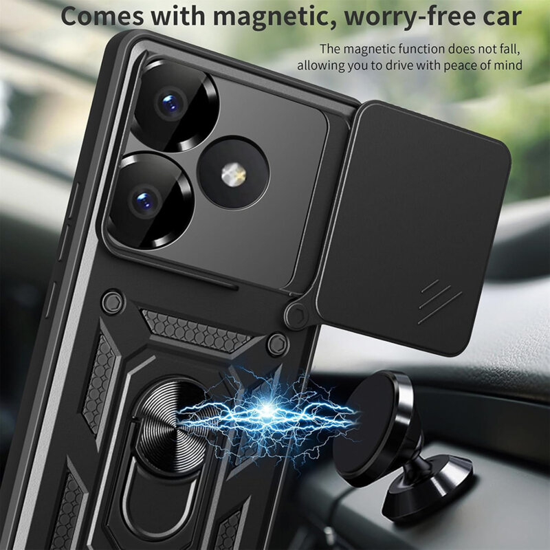 Husa Xiaomi Poco F6 protectie camera Techsuit CamShield Series, roz