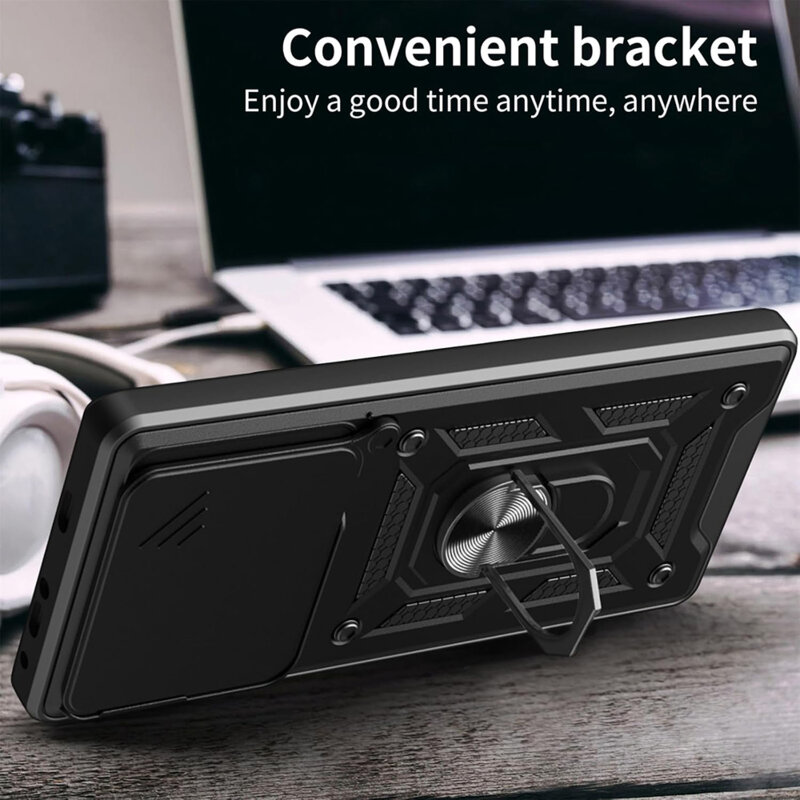 Husa Xiaomi Poco F6 protectie camera Techsuit CamShield Series, roz