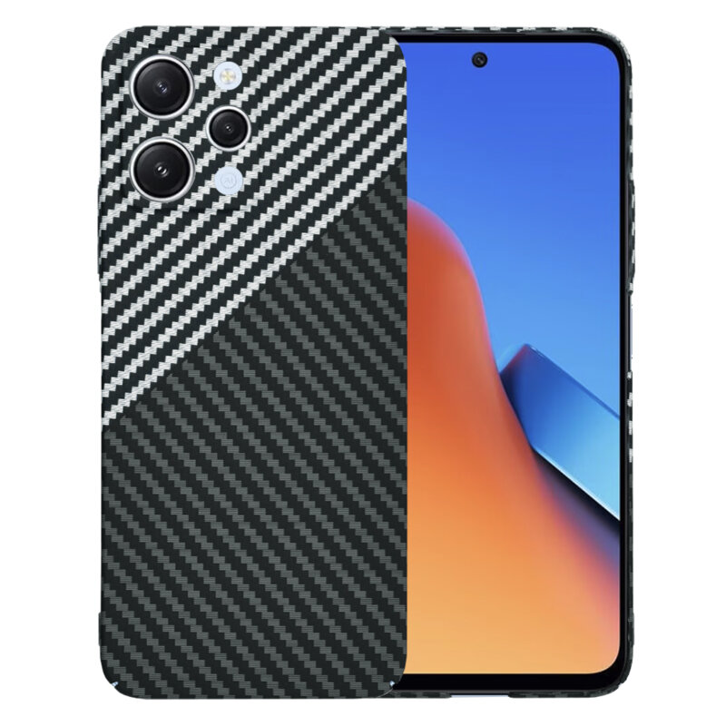 Husa Xiaomi Redmi 12 4G Techsuit Carbonite FiberShell, gri