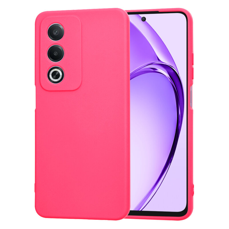 Husa silicon Oppo A80 5G Techsuit SoftFlex, fucsia