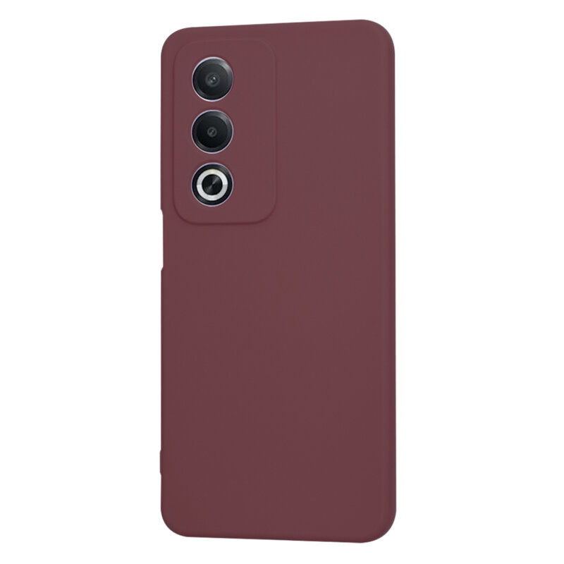 Husa silicon Oppo A80 5G Techsuit SoftFlex, bordo