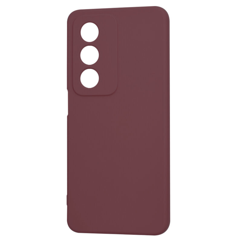 Husa silicon Oppo A80 5G Techsuit SoftFlex, bordo