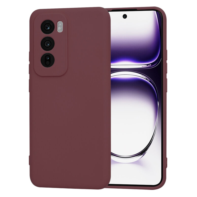 Husa silicon Oppo Reno12 Techsuit SoftFlex, bordo
