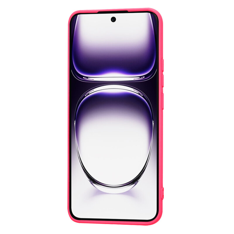 Husa silicon Oppo Reno12 Techsuit SoftFlex, fucsia