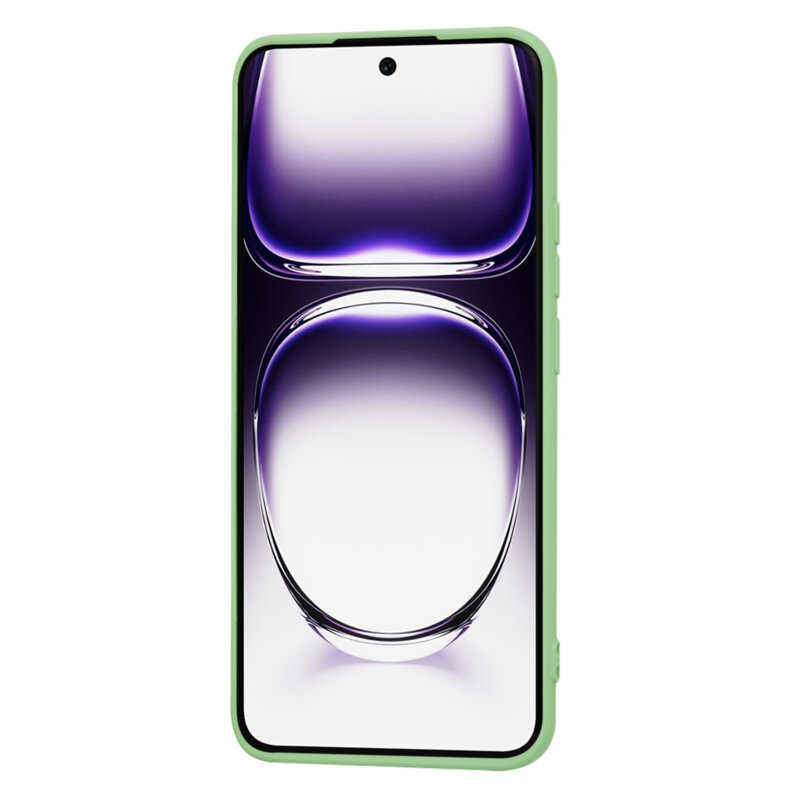 Husa silicon Oppo Reno12 Techsuit SoftFlex, verde deschis