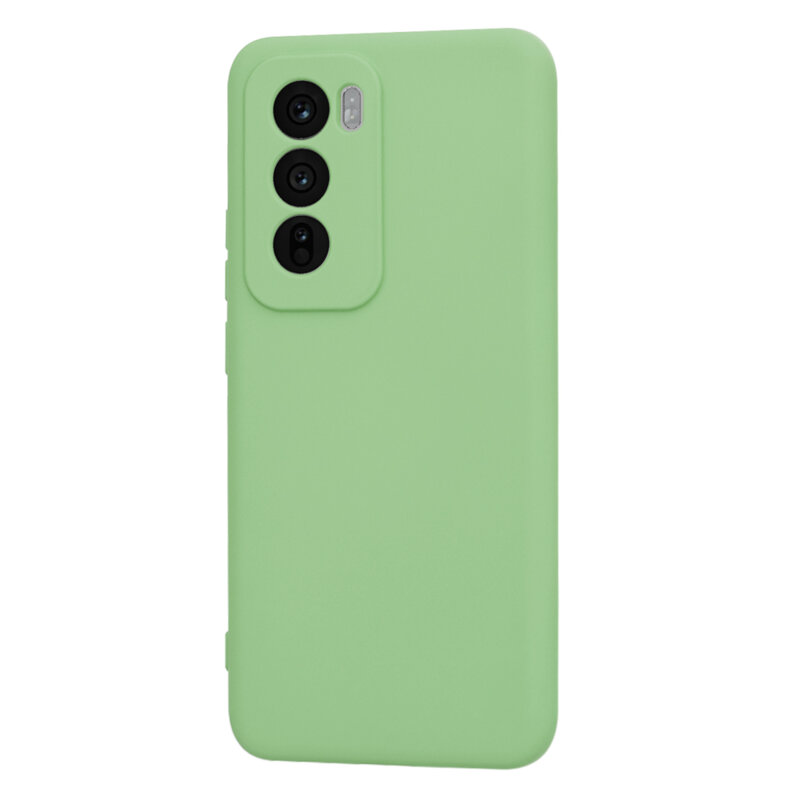Husa silicon Oppo Reno12 Techsuit SoftFlex, verde deschis