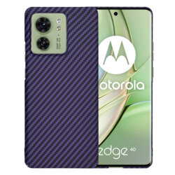 Husa Motorola Edge 40 Techsuit Carbonite FiberShell, mov