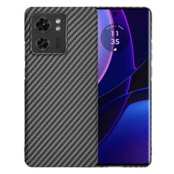 Husa Motorola Edge (2023) Techsuit Carbonite FiberShell, negru