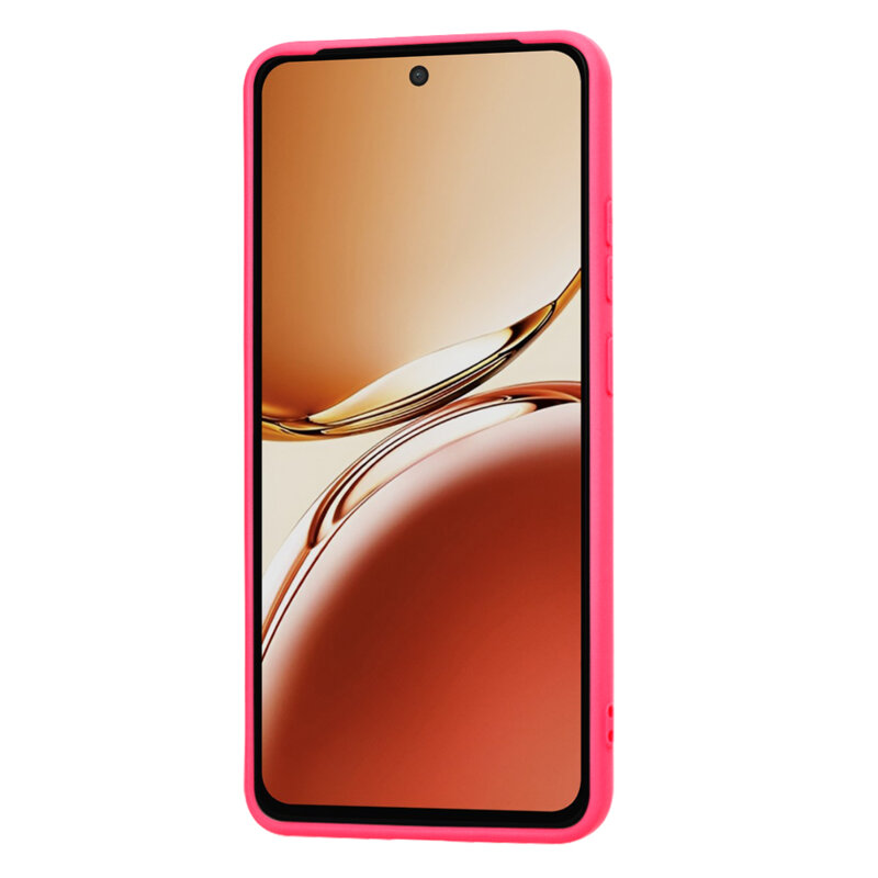 Husa silicon Oppo Reno12 FS Techsuit SoftFlex, fucsia