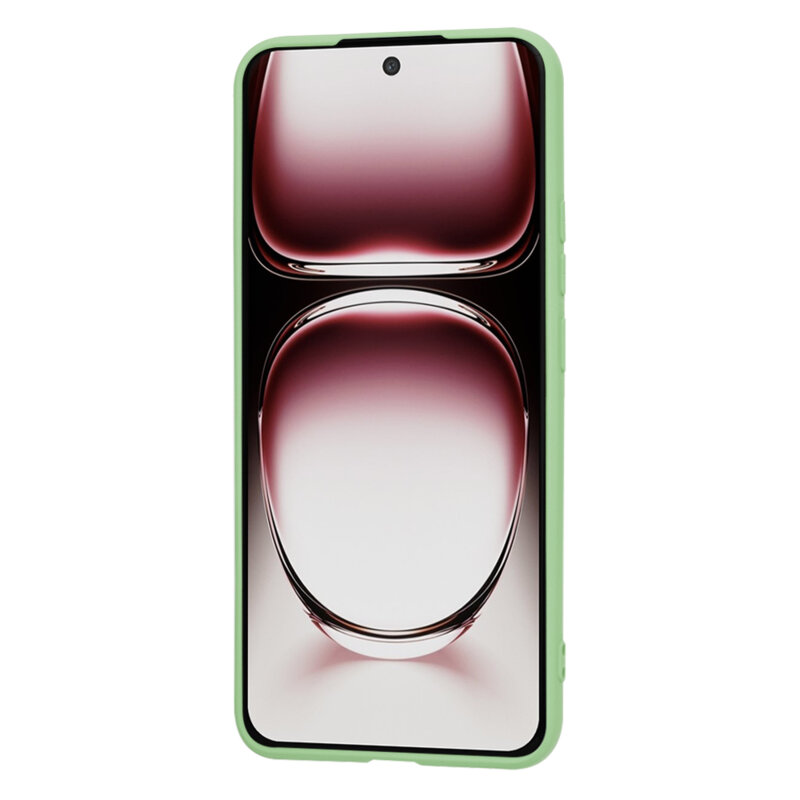 Husa silicon Oppo Reno12 Pro Techsuit SoftFlex, verde deschis