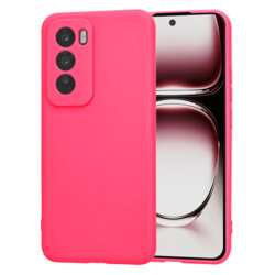 Husa silicon Oppo Reno12 Pro Techsuit SoftFlex, fucsia