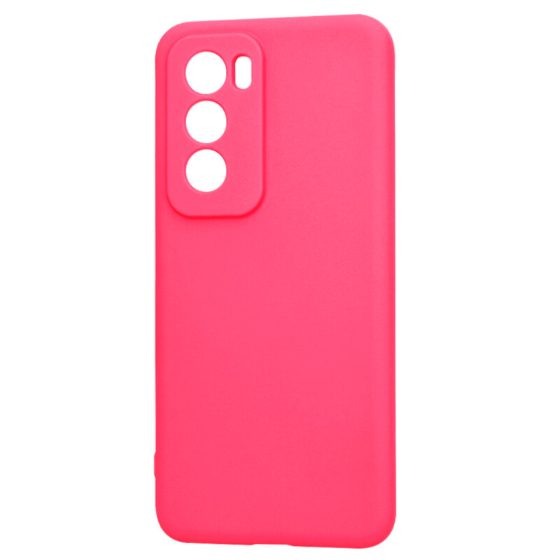 Husa silicon Oppo Reno12 Pro Techsuit SoftFlex, fucsia
