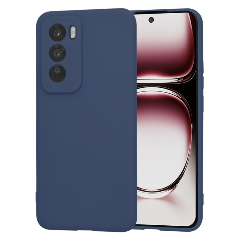 Husa silicon Oppo Reno12 Pro Techsuit SoftFlex, bleumarin