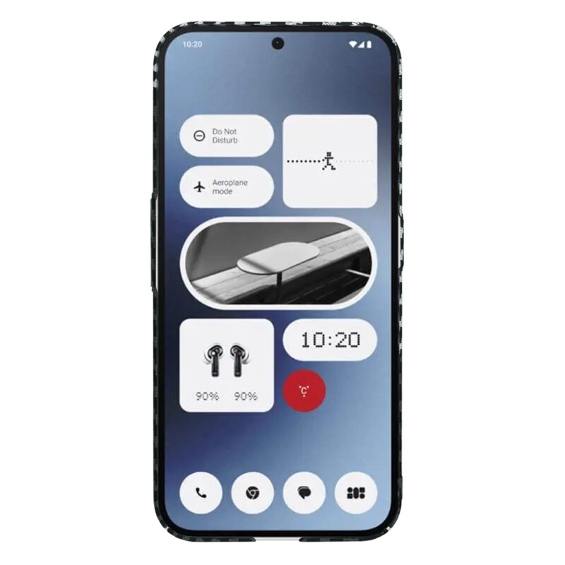 Husa Nothing Phone (2a) Techsuit Carbonite FiberShell, gri