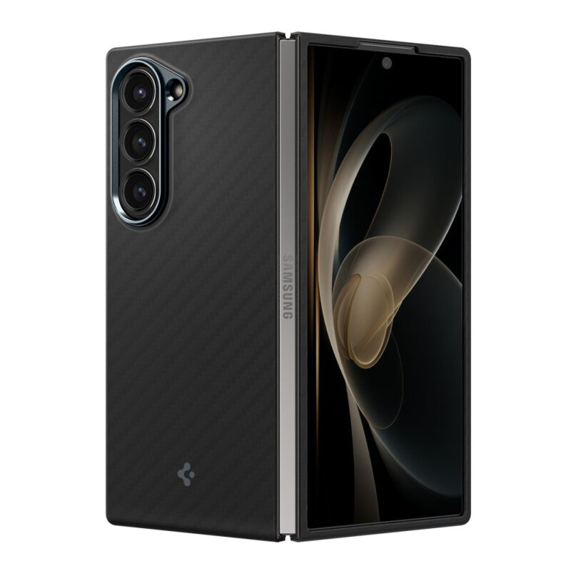Husa Samsung Galaxy Z Fold6 Spigen Air Skin, negru aramid