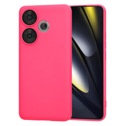Husa silicon Xiaomi Poco F6 Techsuit SoftFlex, fucsia