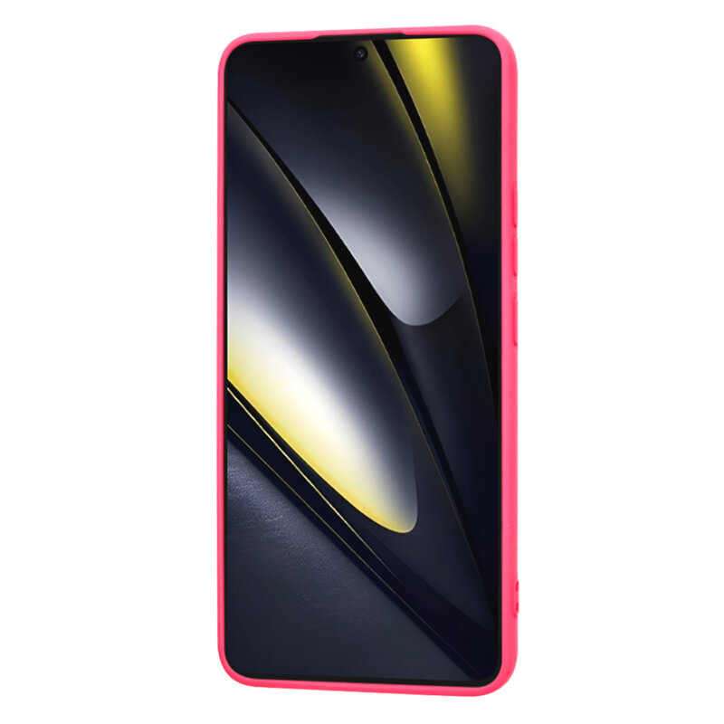 Husa silicon Xiaomi Poco F6 Techsuit SoftFlex, fucsia